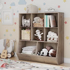 HOOBRO Kids Bookshelf, Toy Storage Cabinet, Kids Toy Organizer, 8 Cubicles - Image 2