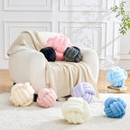 Uvvyui Knot Pillow Ball Home Decorative Pillows Round Throw Pillow - Image 4