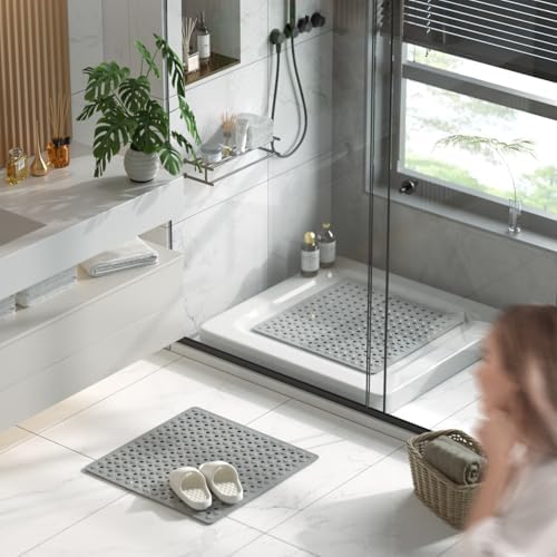 HITSLAM Shower Mat Anti Slip, Square Bath Mat - Image 6