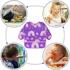 Accmor 5 Pack Long Sleeve Bibs, Baby Smock Waterproof Sleeved Bib Smock - Image 7