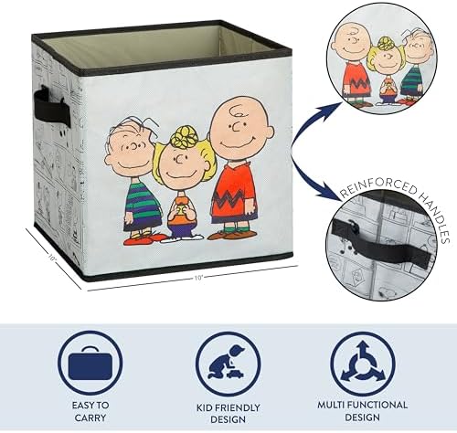 Idea Nuova Storage Cubes for Kids, 2 Pack Collapsible Fabric Bins - Image 3