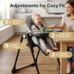 3 in 1 Portable High Chairs for Babies and Toddlers - Image 2