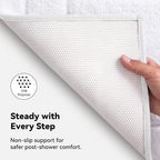 GRANNY SAYS White Bathroom Rug 16" x 24", Non-Slip Microfiber Bath Mat - Image 5