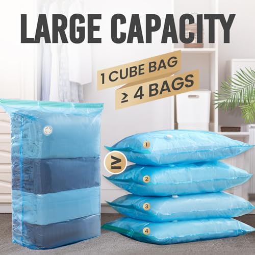 TAILI 8 Pack Vacuum Storage Bags, Jumbo Cube - Image 2