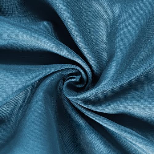 HIG 2 Pack Dusty Blue Ruffle Handcrafted Window Valances - Image 6