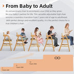 Wooden High Chair for Babies and Toddler Dining Chair - Image 4