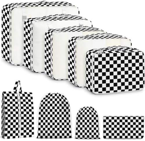 9 Set Packing Cubes for Travel Essentials by Unknown