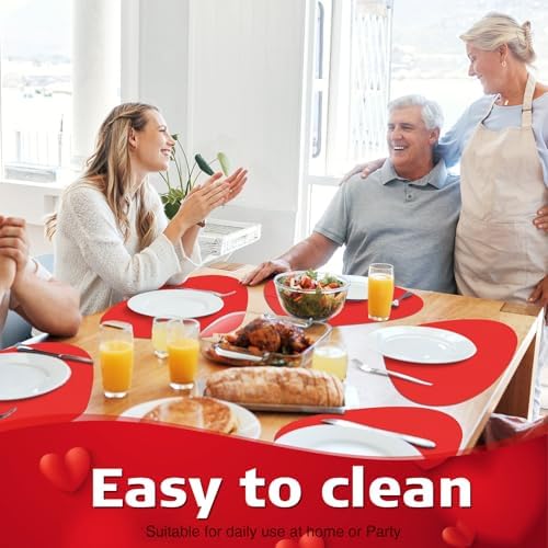 100 Pcs Disposable Paper Placemats Bulk 16.5"x13" Pebble Shape Place Mats - Image 5