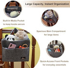 Stair Handrail Caddy Bag for Staircase, Balustrade & Crib Rail, Felt Removable - Image 2