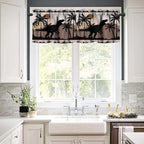 Dinosaur Wooden Kids Valance Curtains, Kids Boys Bedroom Nursery Room Window - Image 2
