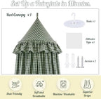 SmoothNovelty Gingham Plaid Bed Canopy - Image 3