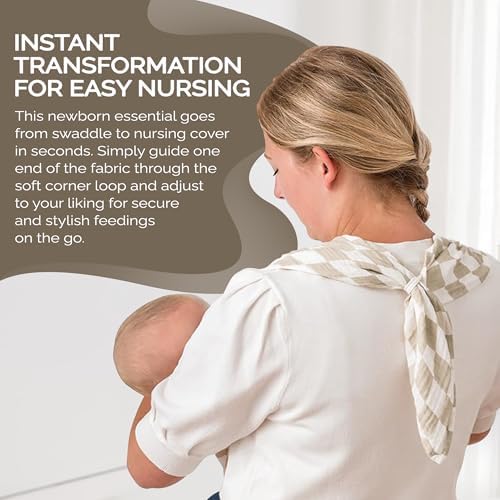 Itzy Ritzy Breastfeeding Boss Multi-Use Baby Wrap & Cover 47" x 47" - Image 5