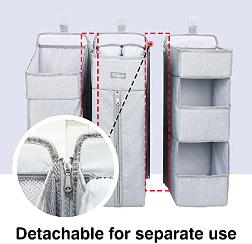 Orzbow 3-in-1 Hanging Diaper Caddy Organizer - Image 3