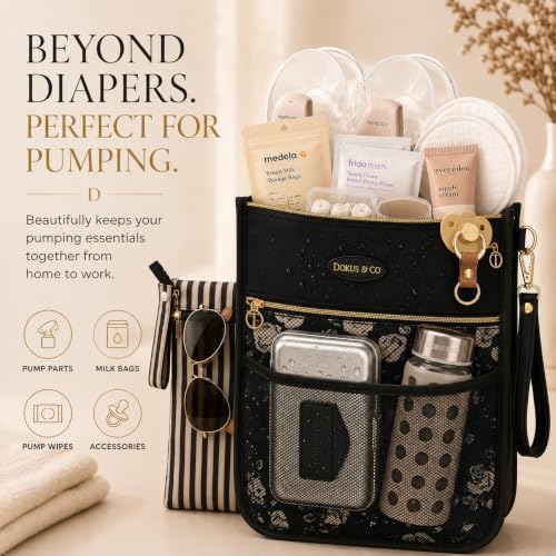 DOKUS & CO Premium Wet Dry Diaper Clutch – Structured Waterproof Baby Organizer - Image 2