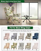 CRFATOP Wingback Chair Covers Stretch Armchair Slipcovers - Image 6
