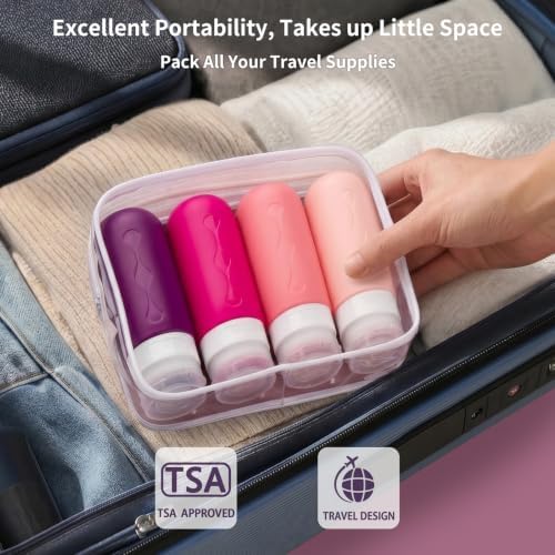 Gemice Travel Bottles for Toiletries, Tsa Approved, Travel Size Containers - Image 4