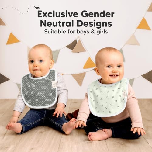 KeaBabies 8-Pack Organic Baby Bibs - Image 6