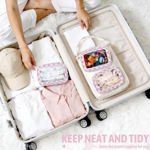 YOPCDJ 3PCS Clear Toiletry Bag, TSA Approved Travel Makeup Pouch - Image 5