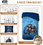 Jay Franco Kids Bed Set, The Mandalorian, 5 Piece Twin - Image 3