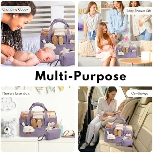 PeraBella Baby Diaper Caddy Organizer, Baby Basket Shower Gift, Portable - Image 4