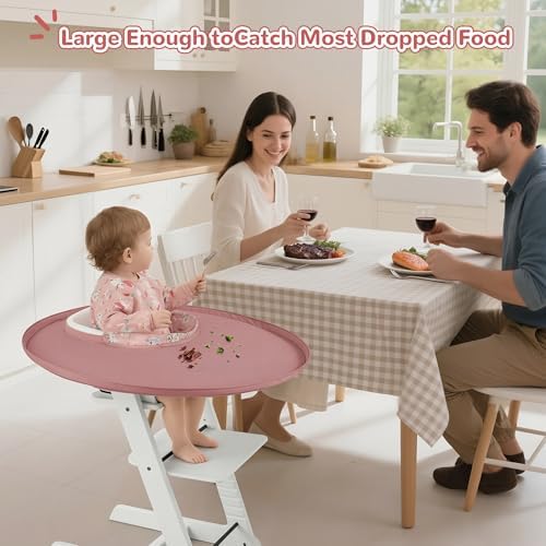 Food Catcher for Stokke Tripp Trapp High Chair, Coverall Baby Feeding Bib - Image 3