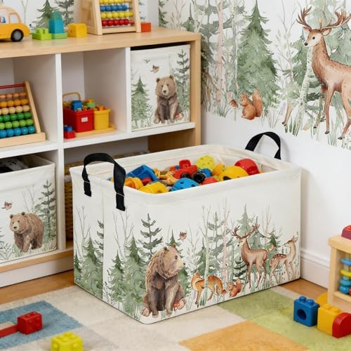 Rectangular Storage Basket, Kids Basket Animal Baskets Cute Storage Bins - Image 5