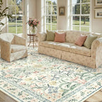 Lahome Boho Rugs for Living Room, Washable Large 8x10 Area Rugs for Bedroom by Lahome