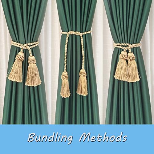 Curtain Tiebacks Handmade Curtain Holdbacks Rope - Image 5