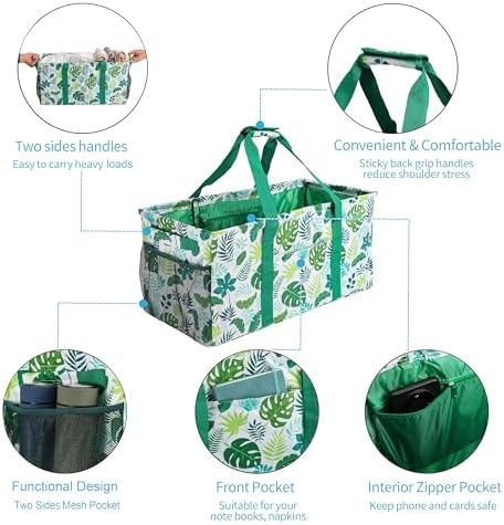 Joyfol Day Extra Large Utility Tote Bag, Reusable Grocery Bags Foldable - Image 6