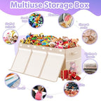 Large Toy Storage Box with Lid, Collapsible Kids Toy Chest - Image 4