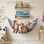 Stuffed Animals Hammock with LED Light Toy Net Room Decor Corner Storage - Image 4