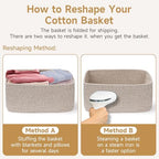 3 Pack Small Storage Baskets for Organizing, 11.8×7.8×5.1", Klein Blue - Image 6