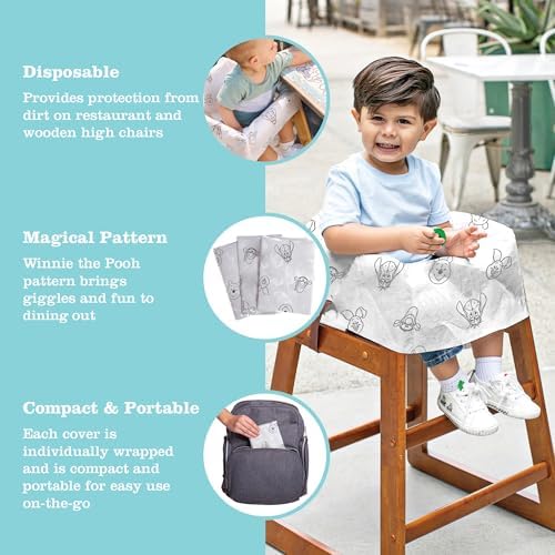 J.L. Childress Disney Baby Disposable High Chair Covers, 12 Pack - Image 2
