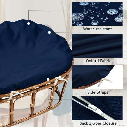 Double Papasan Cushion Cover, 67x47in Outdoor Papasan Chair Cushion Covers - Image 5