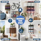 Camping Chair Storage for Garage, Metal Camping Chair Rack for Garage Storage - Image 3