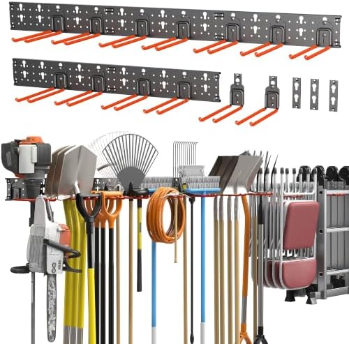 TORACK Garden Tool Organizer Wall Mounted, Folding Chair Storage Rack by TORACK