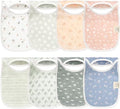 KeaBabies 8-Pack Bibs for Baby Girls, Boys Pullover Baby Bibs 6-36M by KeaBabies