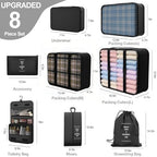 8 Set Packing Cubes for Travel, Suitcase Organizer Bags for Luggage - Image 2