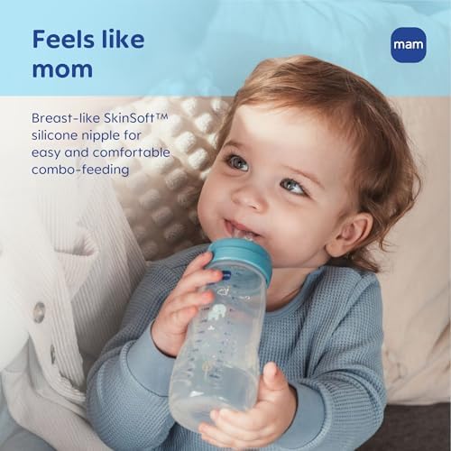 MAM 11oz Natural Flow Active Anti-Colic Baby Bottle, 4+ Mths, 2 Pack - Image 6
