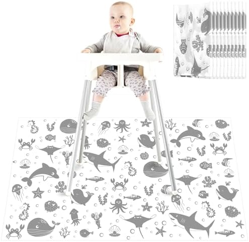 Drydiet 100 Pack 28"x47" Disposable Floor Splat Mats by Drydiet