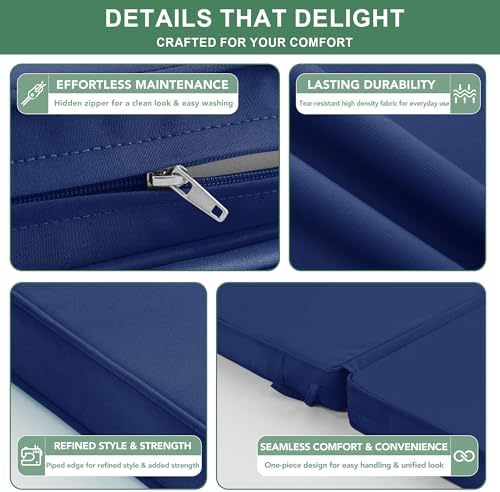 Summsun High Back Patio Chair Cushions 20 x 20 Inch - Image 6