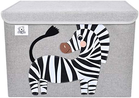 Large Toy Box Storage with Lid, Foldable Fabric Toy Chest Storage - Image 2