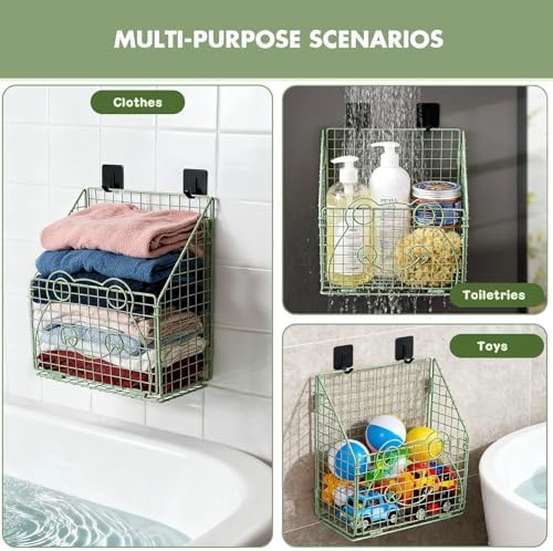 Greentainer Bath Toy Storage Organizer, Large Bathtub Toy Holder - Image 7