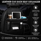 2 Pack Leather Look Car Backseat Organizer - Image 2