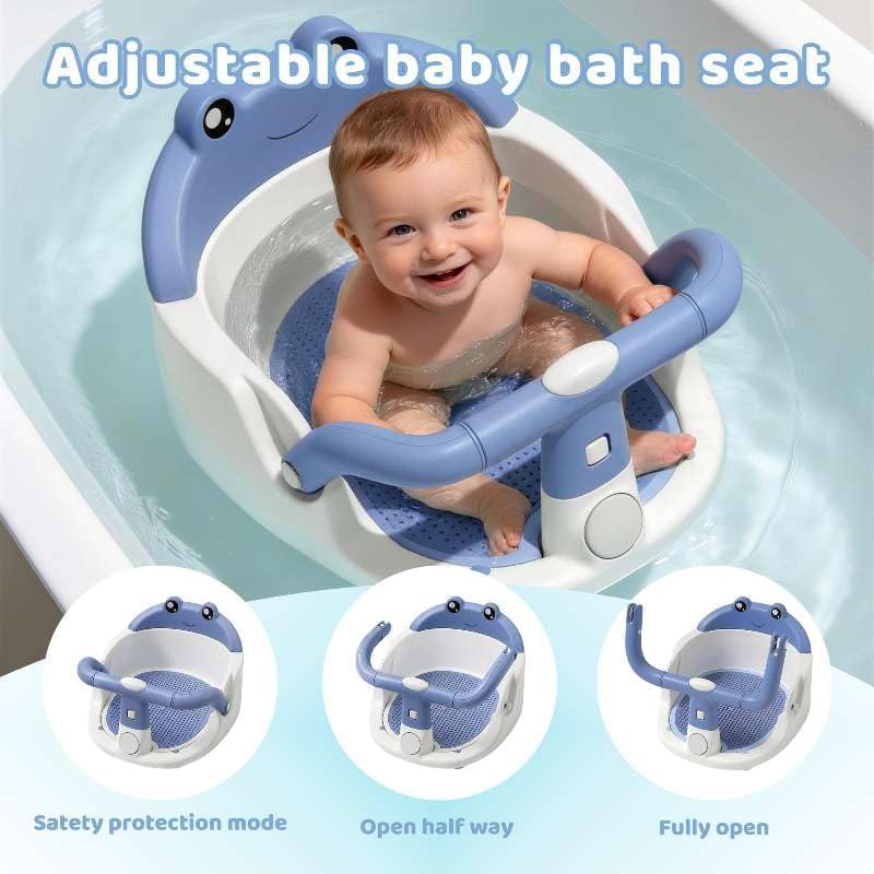 Baby Bath Seat for Babies 6 Months & Up, Non-Slip Toddler Bath Seat - Image 3