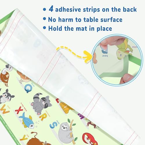 Disposable Placemats for Baby Toddlers, Plastic Sticky Table Mats Babies for - Image 6