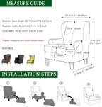 CRFATOP Wingback Chair Covers Wing Armchair Slipcovers - Image 2