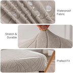 Genina Waterproof Dining Chair Covers Set of 2 Parsons Chair Slipcovers - Image 5