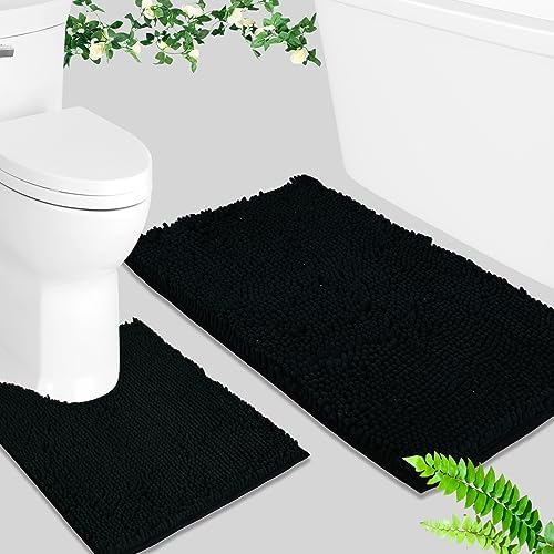 BOANKODU Bathroom Rugs Sets 2 Piece, Absorbent Bath Mat - Image 2