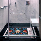 Bathtub Mat Non Slip 26.8x15.1In, Boho Floral Bath Mat - Image 4